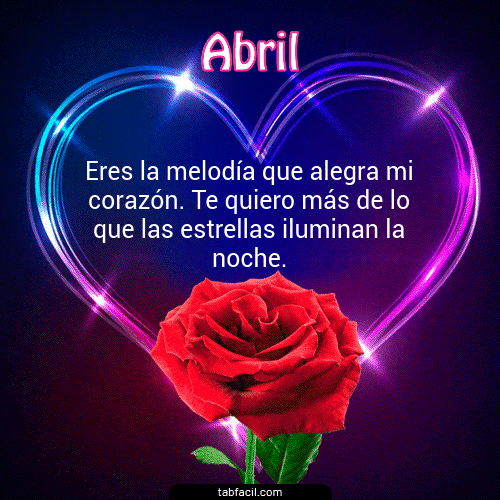 I Love You Abril