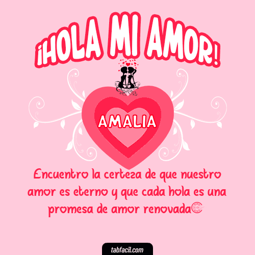 ¡Hola Mi Amor! Amalia