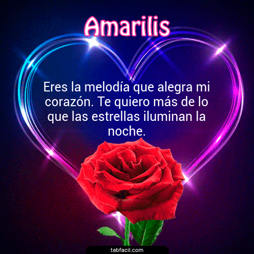 I Love You Amarilis