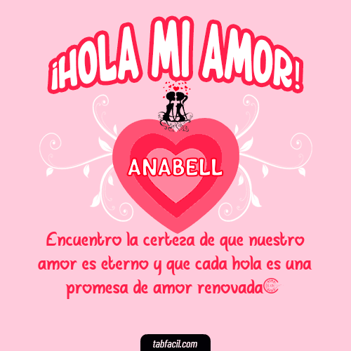 ¡Hola Mi Amor! Anabell