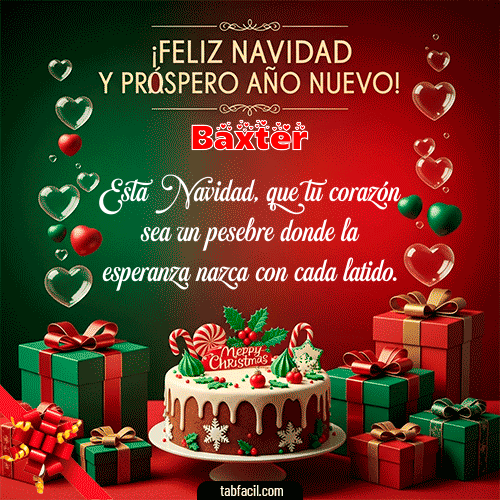 GIF de Baxter - Feliz Navidad y Próspero Año Nuevo