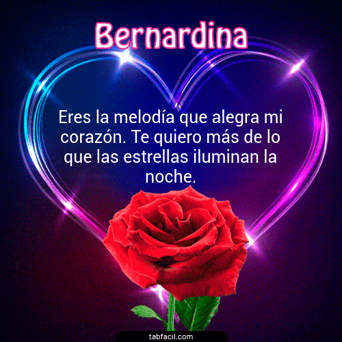 I Love You Bernardina