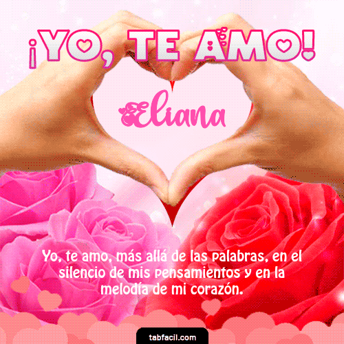 Yo, Te Amo Eliana