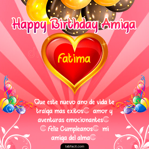 Happy BirthDay Amiga Fatima