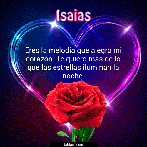 I Love You Isaias