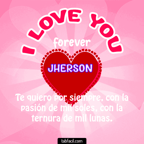 I Love You Forever jherson 