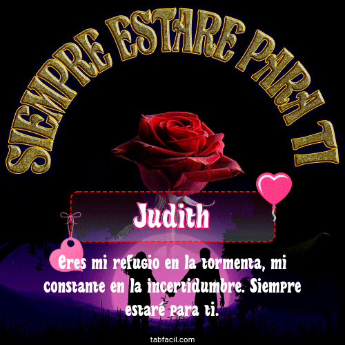 Siempre estaré para tí Judith