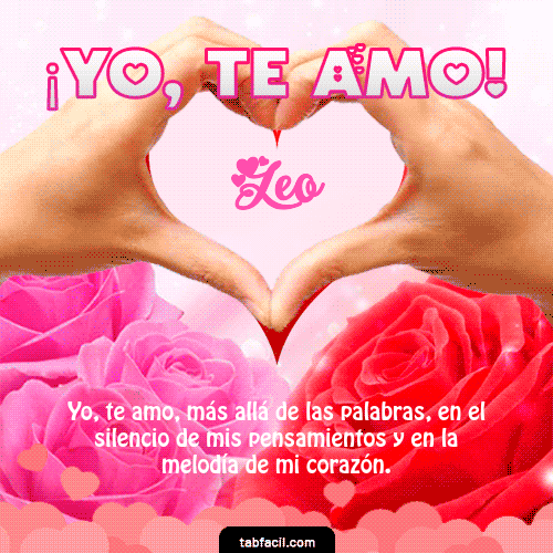 Yo, Te Amo Leo