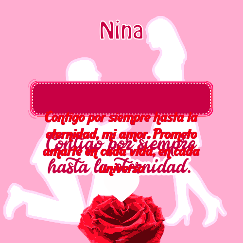 Contigo por siempre...hasta la eternidad Nina