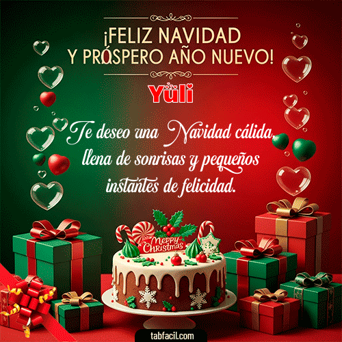 GIF de Yuli - Feliz Navidad y Próspero Año Nuevo
