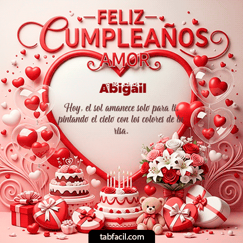 GIF de Abigail - Feliz Cumpleaños Amor