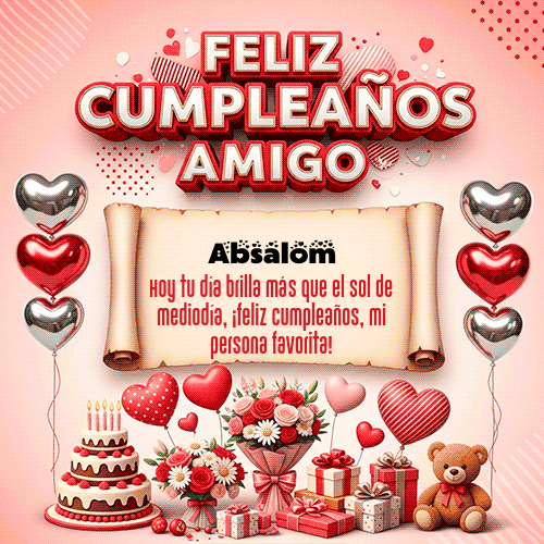 GIF de Absalom - Feliz Cumpleaños Amigo