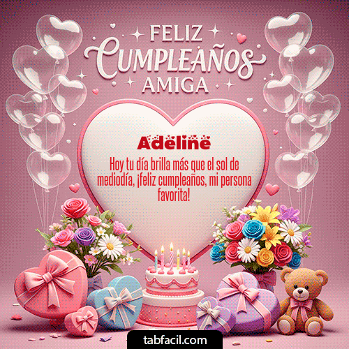 GIF de Adeline - Feliz Cumpleaños Amiga