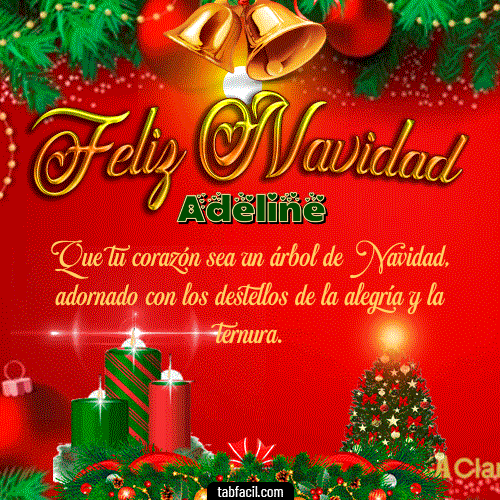 GIF Animado de Feliz Navidad para Adeline - Feliz Navidad