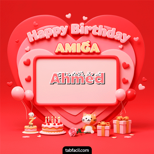 Feliz Cumpleaños Ahmed GIF