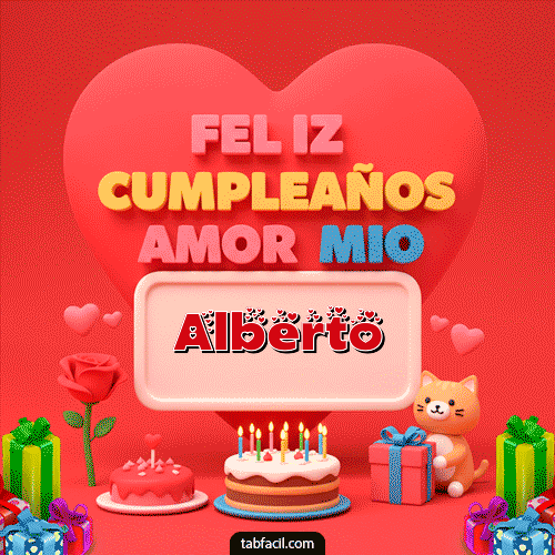 Ver GIF de 💖 Feliz Cumpleaños Amor Mio GIF de Alberto - 💖 Feliz Cumpleaños Amor Mio