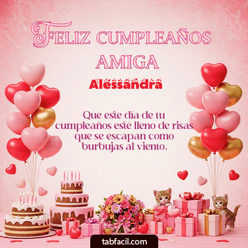 Feliz Cumpleaños Alessandra GIF
