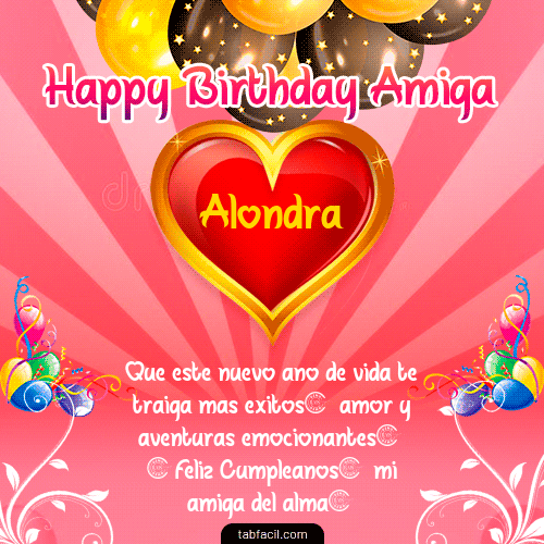 Happy BirthDay Amiga Alondra