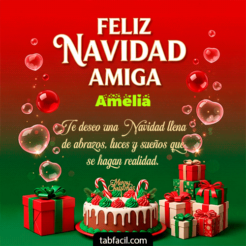 Feliz Navidad Amiga Feliz Navidad Amelia