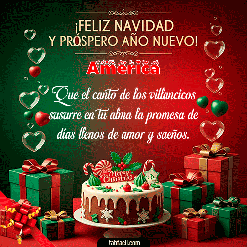 Feliz Navidad y Próspero Año Nuevo Feliz Navidad América