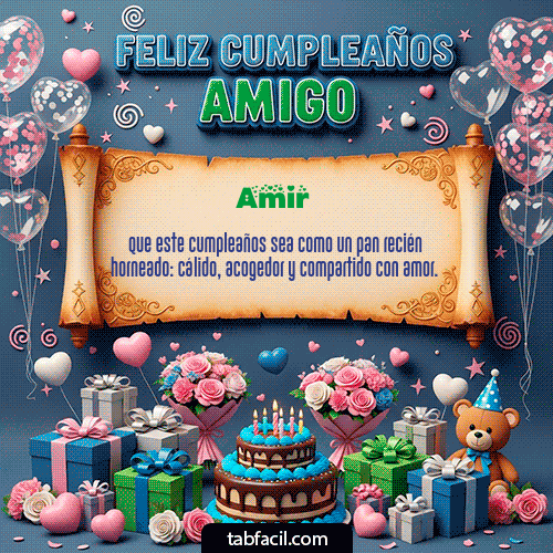 Gif Feliz Cumpleaños Amigo Amir