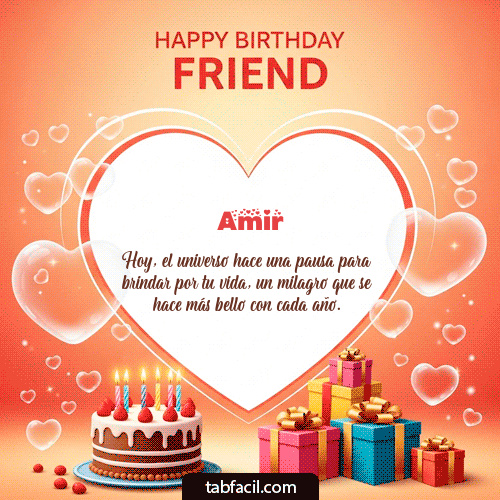 Gif Happy Birthday Friend Amir