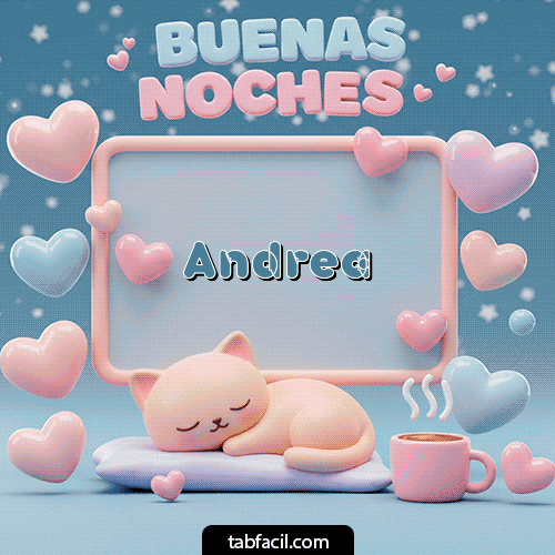 Luna estrellas de buenas noches Buenas Noches Andrea