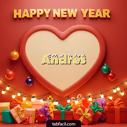 Gif Happy New Year lights Feliz Año Nuevo Andres