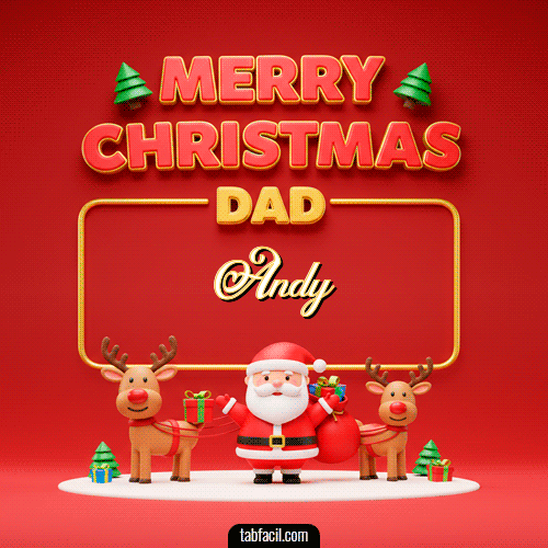 Merry Christmas DAD Feliz Navidad Andy