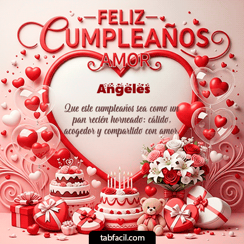 Gif Feliz Cumpleaños Amor Angeles