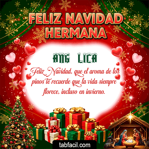 Gif Feliz Navidad Hermana Feliz Navidad Angélica