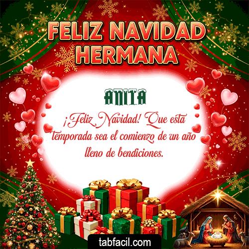 GIF de Anita - Feliz Navidad Hermana
