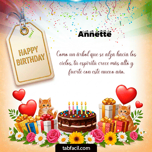 Gif Happy BirthDay Annette