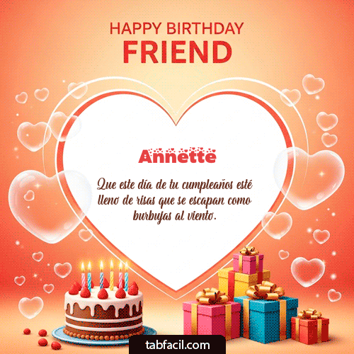 Gif Happy Birthday Friend Annette