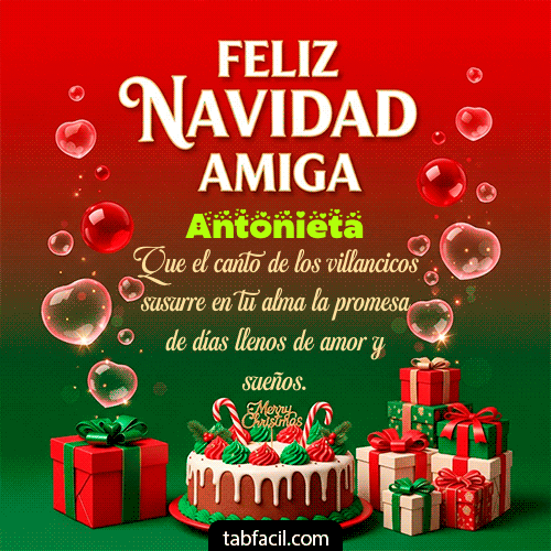GIF de Antonieta - Feliz Navidad Amiga