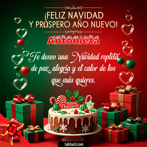 GIF de Antonieta - Feliz Navidad y Próspero Año Nuevo