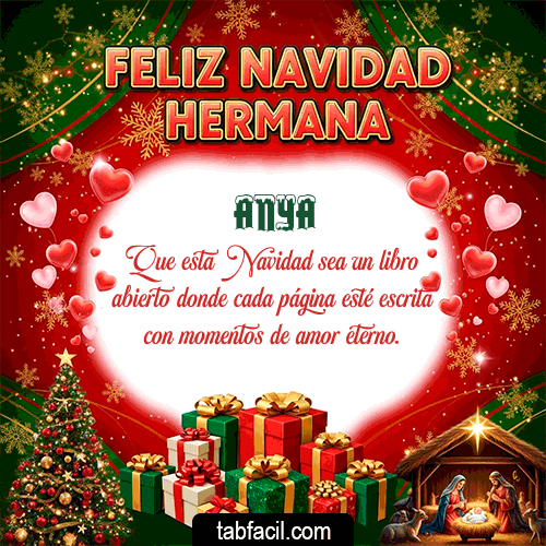 GIF de Anya - Feliz Navidad Hermana