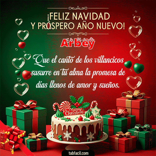 Feliz Navidad y Próspero Año Nuevo Feliz Navidad Arbey