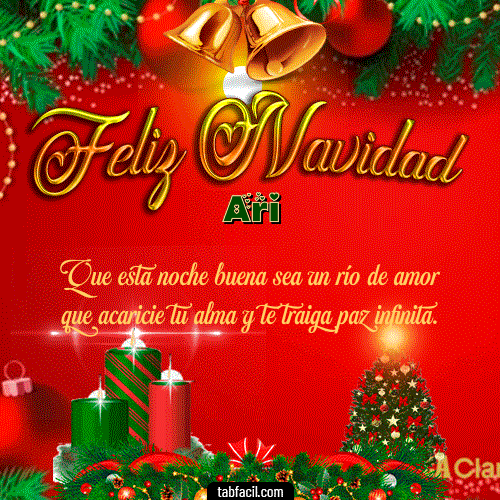 GIF Animado de Feliz Navidad para Ari - Feliz Navidad
