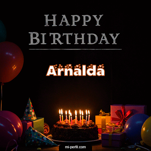 Gif Happy BirthDay Feliz Cumpleaños Arnalda