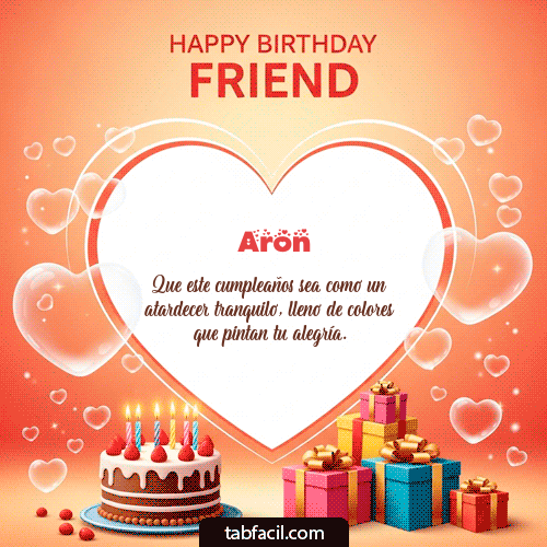 Gif Happy Birthday Friend Aron