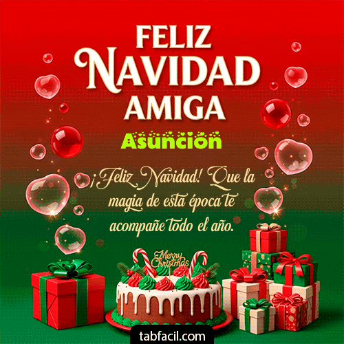 GIF de Asunción - Feliz Navidad Amiga