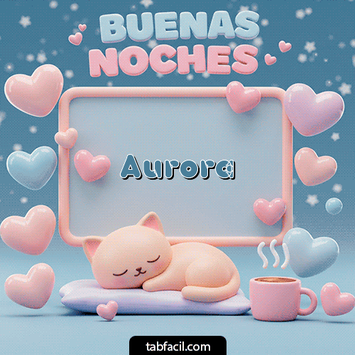 GIF de Aurora - Luna estrellas de buenas noches