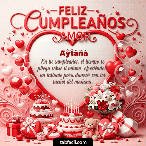 Gif Feliz Cumpleaños Amor Aytana