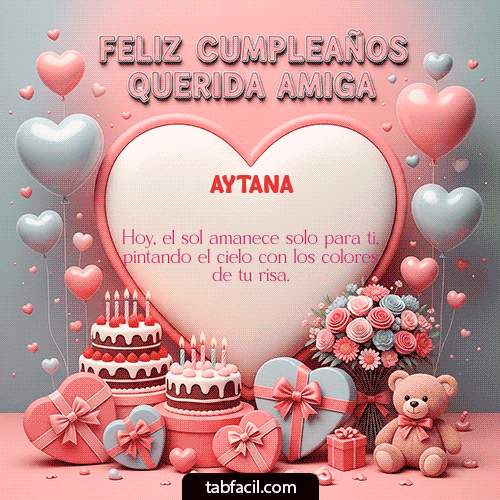 Gif Feliz Cumpleaños Querida Amiga!! Aytana