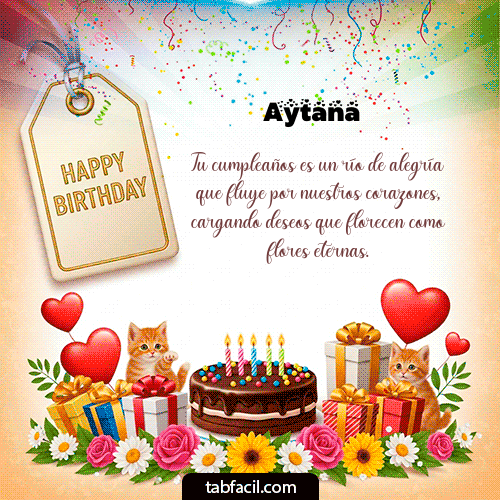 Gif Happy BirthDay Aytana