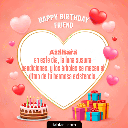 Feliz Cumpleaños Azahara GIF