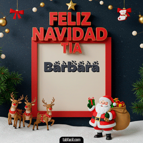 Feliz Navidad Tía Feliz Navidad Barbara