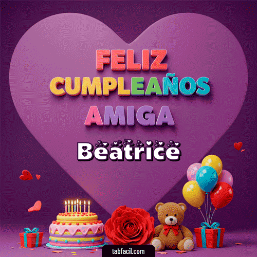 Feliz Cumpleaños Beatrice GIF