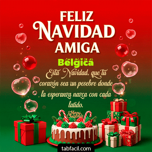 GIF de Belgica - Feliz Navidad Amiga